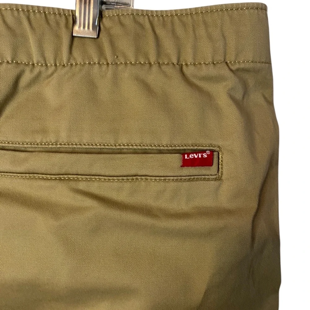 Levis XX Chino Jogger Pants Mens 42x28 Khaki Tan Cotton Stretch Tapered S110728